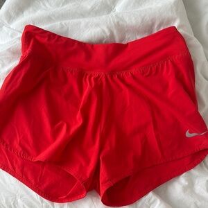 Nike Red Athletic Shorts Lightweight Performance